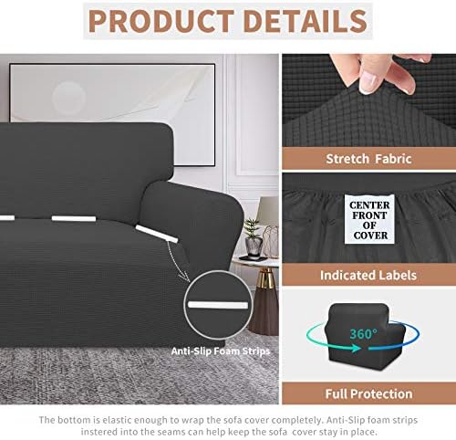 Easy-Going Chair Couch Cover Dual Waterproof Dark Gray