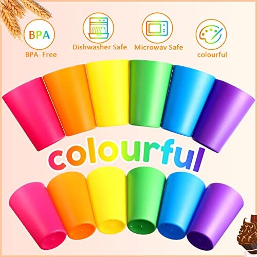 60 Piece Plastic Cups Set for Kids and Adults