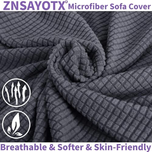ZNSAYOTX Super Stretch Chair Slipcover for Sofa and Armchair