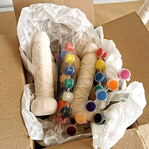 Hen Party Games Ceramic Penis Figurine with Paints 1