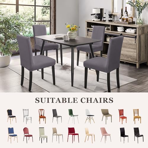 Sufdari Dining Chair Covers Set of 4 - Gray