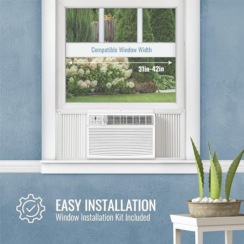 Keystone 23200 BTU Window Wall Air Conditioner with 16000 BTU Heat and Dehumidifier