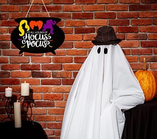 Hocus Pocus Halloween Door Sign Wooden Wall Hanging Decor
