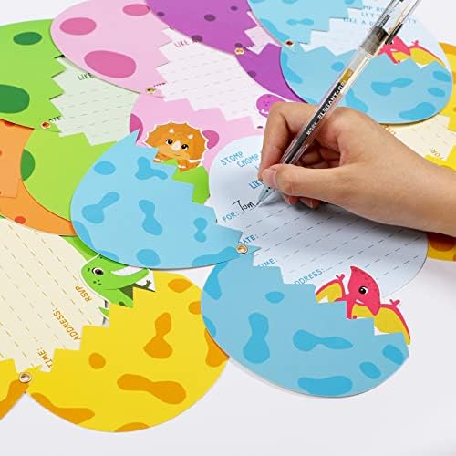 24 Pack Dinosaur Birthday Invitations with Envelopes