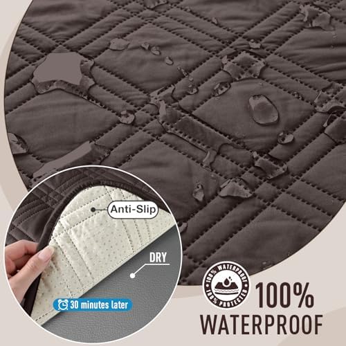 TAOCOCO Waterproof Dog Sofa Covers with Non Slip Backing