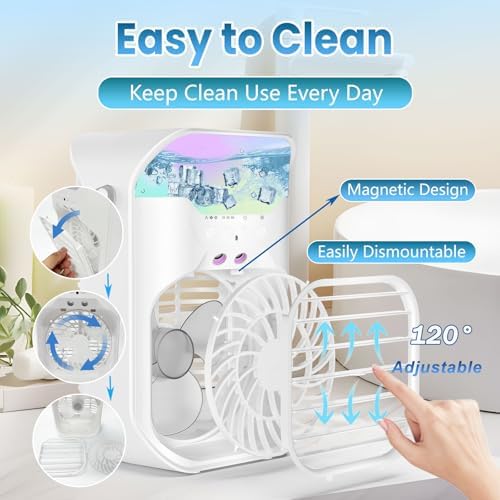 IWENNUAN Portable AC with Remote and 2 Spray Modes