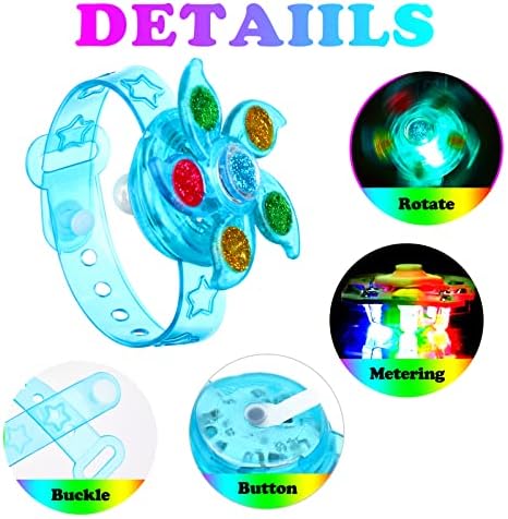 30PCS LED Spinner Bracelets for Kids 4-12
