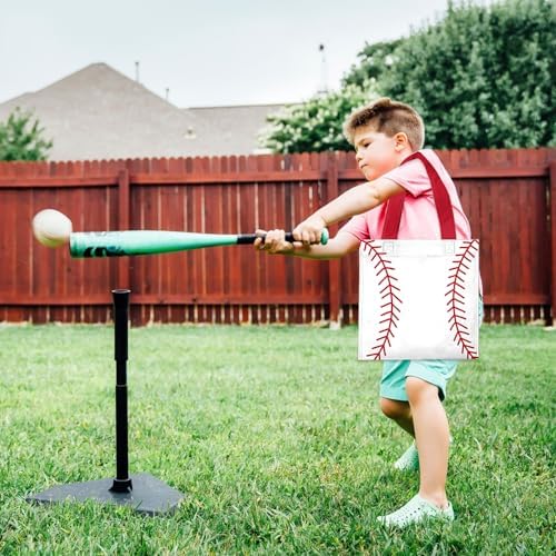 20Pcs Baseball Tote Bags for Snacks and Parties