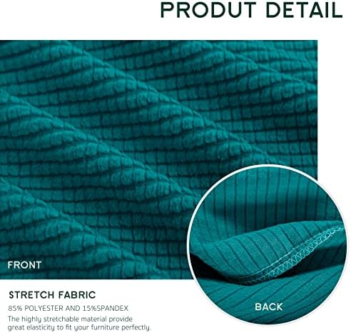 Hokway Reversible Stretch Couch Cushion Covers