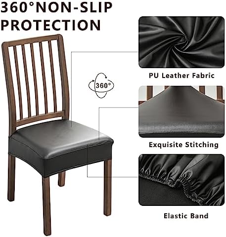 NILUOH Waterproof Dining Chair Covers Set of 4