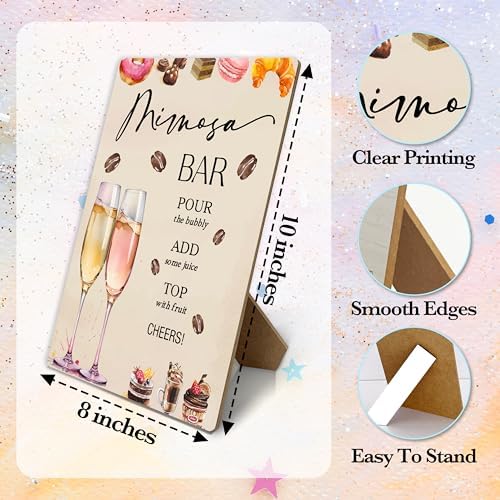 Coffee Mimosa Bar Sign Wedding Shower Decor