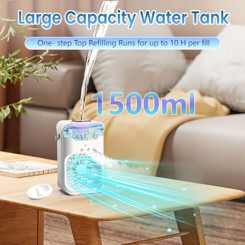 IWENNUAN Portable AC with Remote and 2 Spray Modes