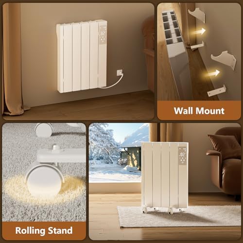 700W Convection Wall Panel Heater with Remote Control and Child Lock 1