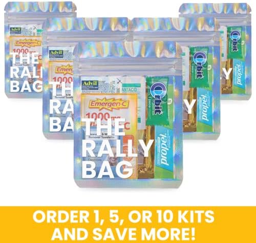 Real Vitamins The Rally Bag - 10 Pre-Filled Hangover Kits