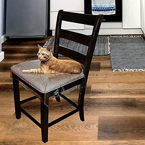 LAMINET Vinyl Chair Protectors Clear 26x2575 Inch Set of 2