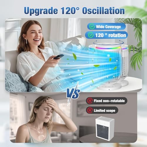 JYew Portable Air Conditioner with 120 Rotation