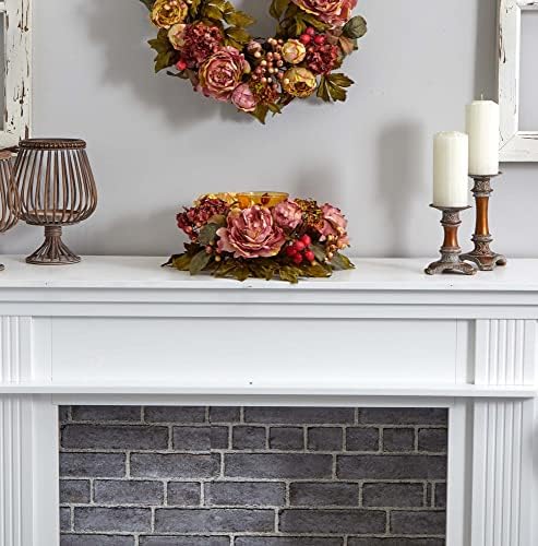 Nearly Natural Peony Hydrangea Candelabrum 1