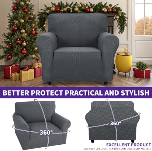 ZNSAYOTX Super Stretch Chair Slipcover for Sofa and Armchair