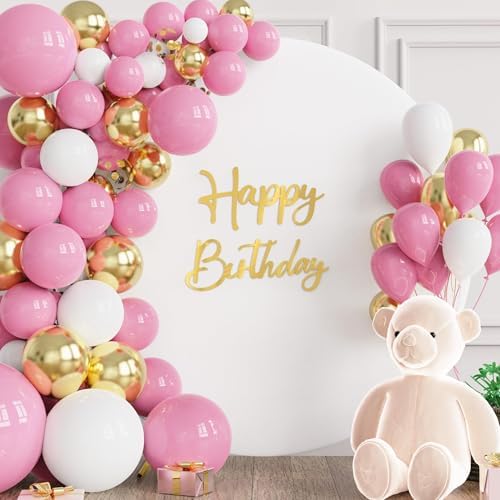 Wokceer Gold Happy Birthday Sign for Backdrop Decorations