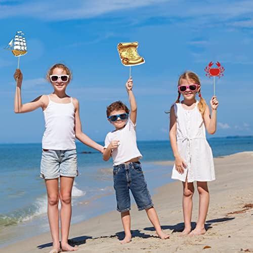 36 Pieces Nautical Photo Booth Props for Parties
