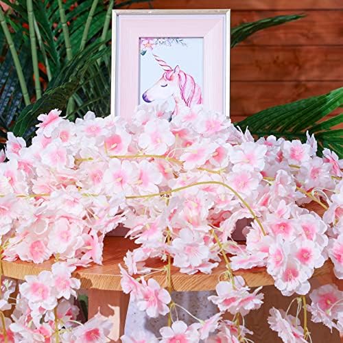 Nuenen 16 Piece Artificial Cherry Blossom Garland Set