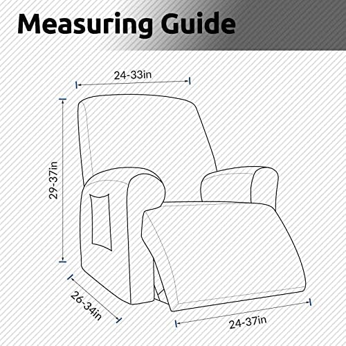 KEKUOU Recliner Cover for Lazy Boy with Elastic Bottom