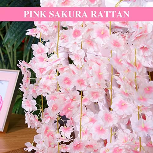 Nuenen 16 Piece Artificial Cherry Blossom Garland Set