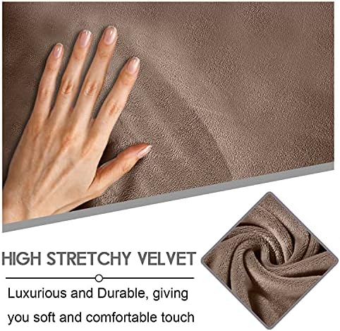 ULTICOR Velvet 8-Piece Sofa Cover for 3 Seater Recliner