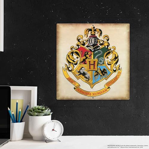 Harry Potter Hogwarts Crest Metal Wall Sign