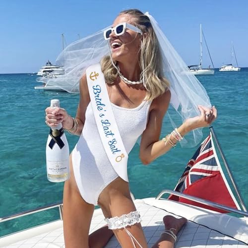 Serencatcher 7Pcs Nautical Bachelorette Party Sashes