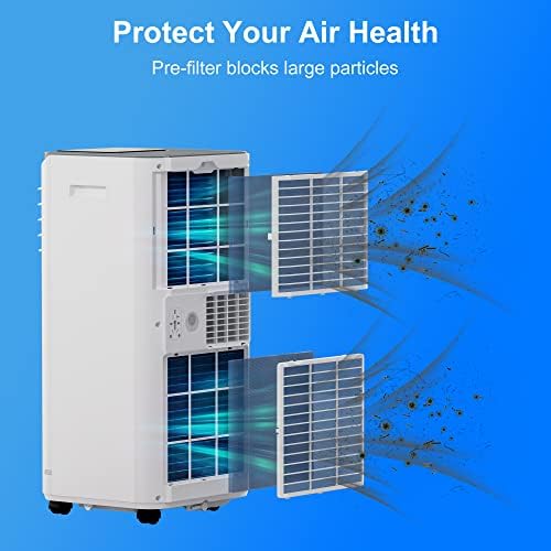 10000 BTU Portable Air Conditioner with 4-in-1 Functionality
