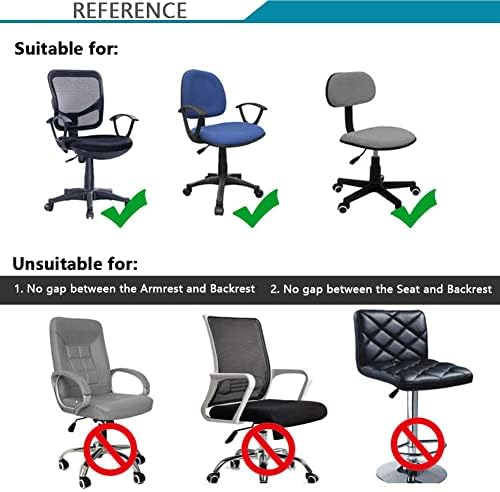 Melaluxe Computer Office Chair Covers Black 1
