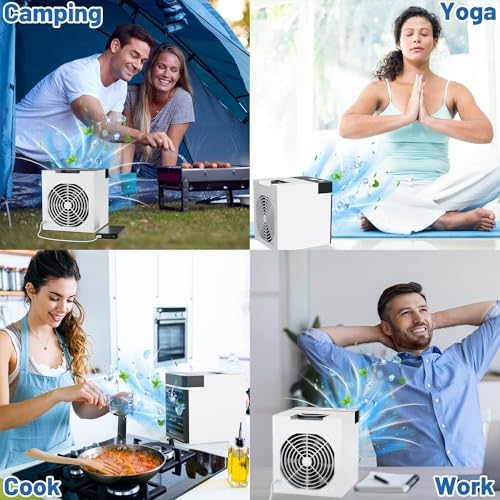 Portable Air Conditioner with 2 Ice Blocks and 3 Speeds