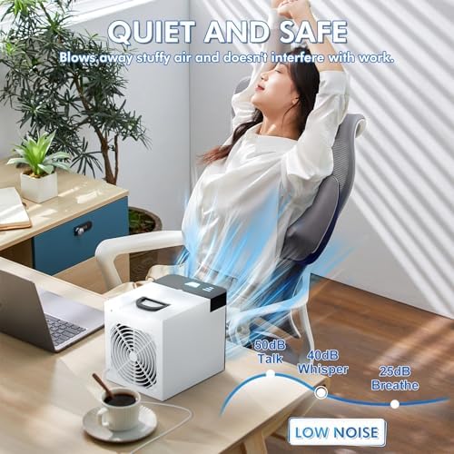 Portable Air Cooler with Ice Packs and 3 Speeds