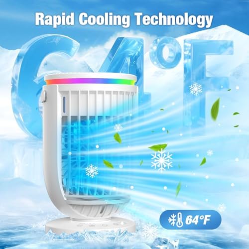 JYew Portable Air Conditioner with 120 Rotation