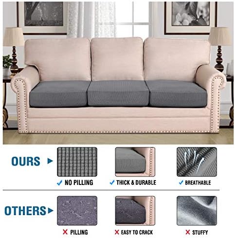 HVERSAILTEX 3 Pack Super Stretch Sofa Slipcovers