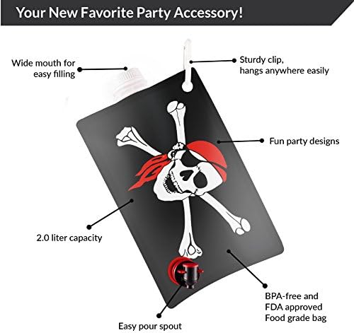 Pirate Flag 2 Liter BPA-Free Party Flask 1