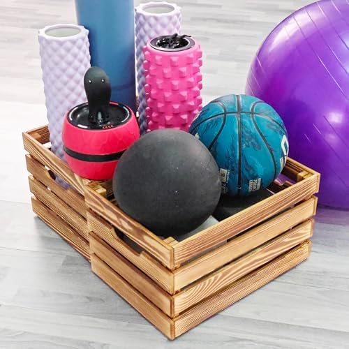 Brown Wooden Crates for Storage and Decor