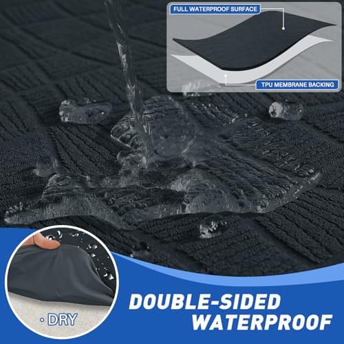 MAXIJIN Waterproof Recliner Chair Covers 3 Pieces