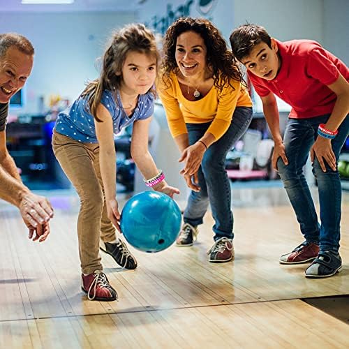 Oringaga 24PCS Bowling Silicone Wristbands for Parties 1