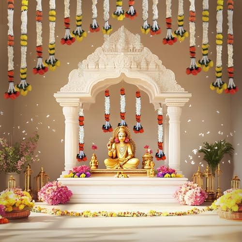 LOVENSPIRE Yellow Marigold Garland for Home Decor