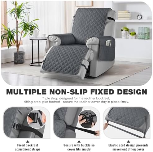 TAOCOCO Non-Slip Recliner Chair Cover for Small Chairs