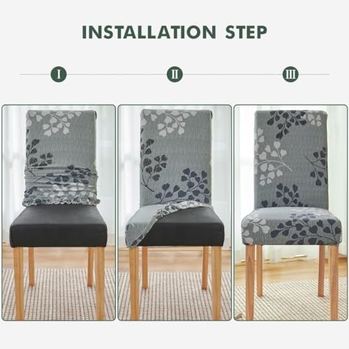 Secgo Dining Chair Covers 4 Pack Stretchable Spandex