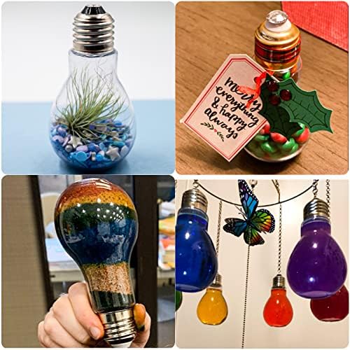 40 Pack Plastic Light Bulbs Candy Jars for Party Favors
