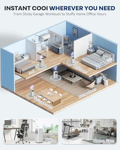 16000 BTU Wifi Portable AC with App Control and 24H Timer