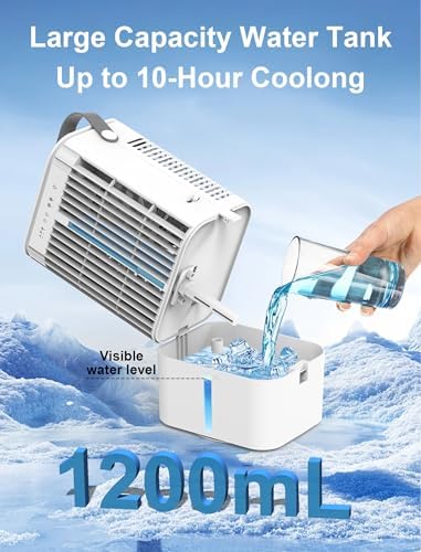 Topritt Portable Air Conditioner with 3 Speeds and 24H Timer