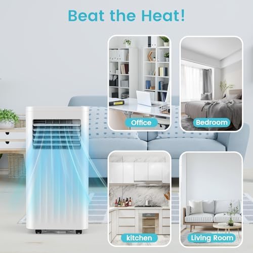 Antarctic Star 8000 BTU Portable Air Conditioner with Cooling Fan Dehumidifier