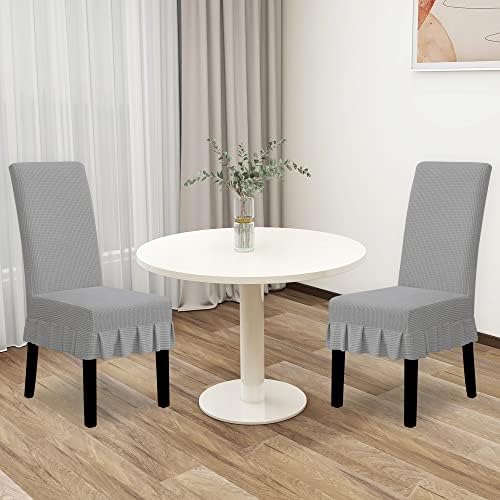 Easy-Going Stretch Dining Chair Covers with Skirt