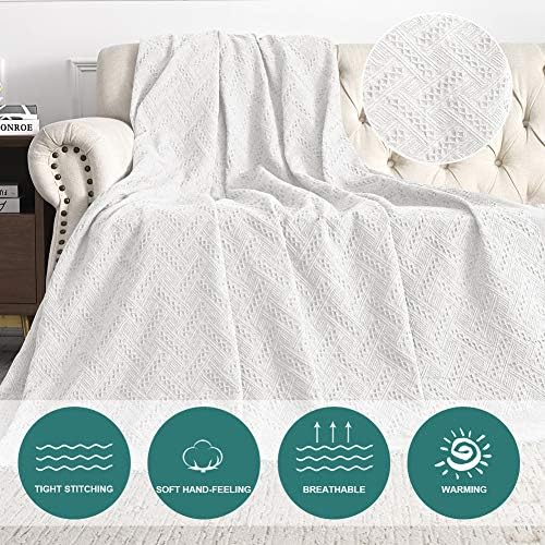 MYSKY HOME XX-Large White Sofa Slipcover