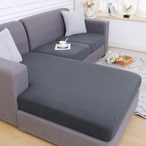 Smiry Waterproof Sofa Slipcover with Elastic Edge Grey
